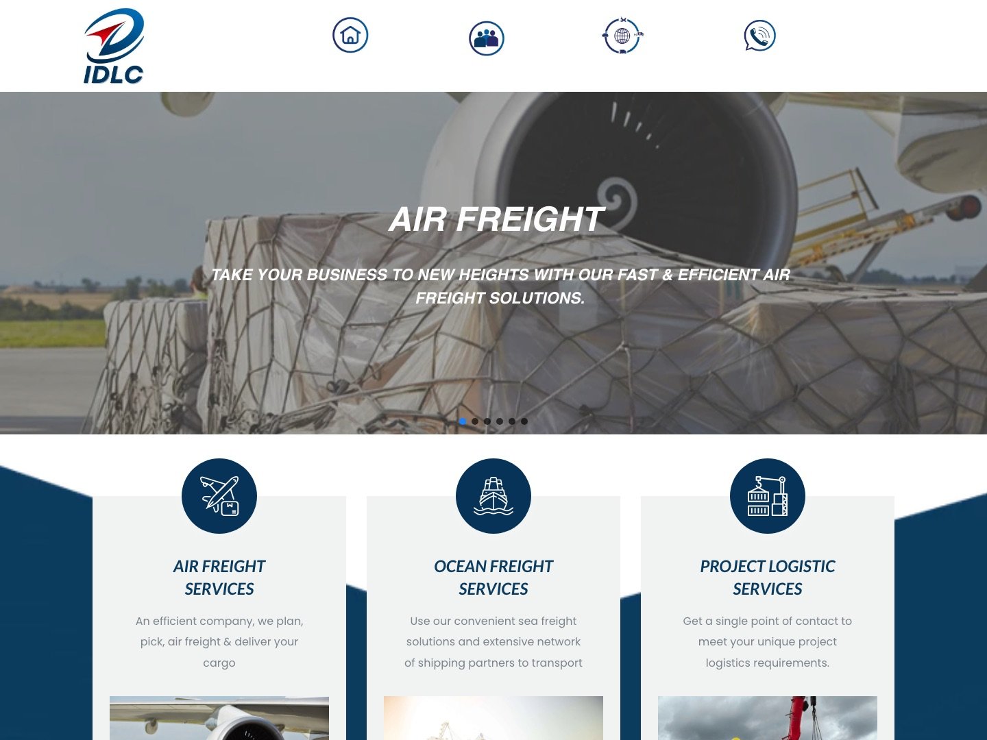 idlcfreight.com homepage