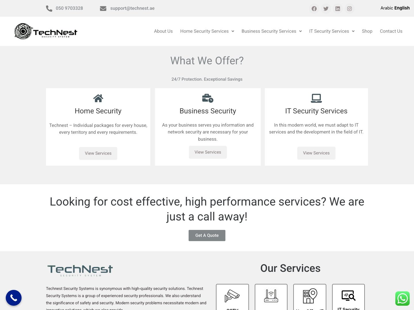 technest.ae homepage
